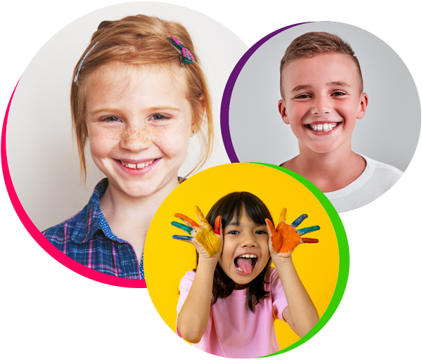 three children smiling, pediatric dentistry cinco ranch tx