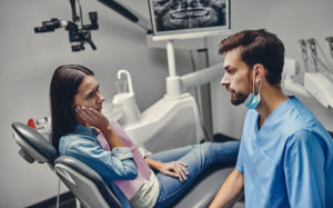 patient getting root canal treatment